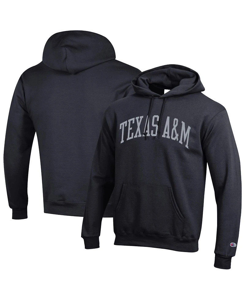 Champion Men's Black Texas A&M Aggies Basic Arch Fleece Pullover Hoodie