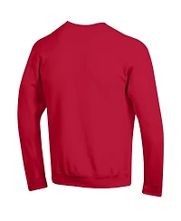 Champion Men's Champion Scarlet Nebraska Huskers Arch Over Logo Pullover Sweatshirt