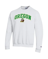 Champion Men's Champion White Oregon Ducks Arch Over Logo Pullover Sweatshirt