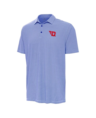 Antigua Men's Blue Dayton Flyers Twine Polo Shirt