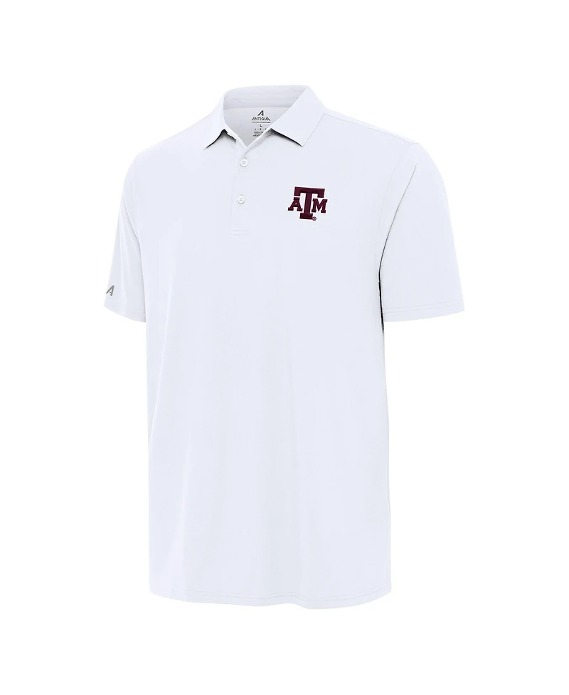 Antigua Men's White Texas A&M Aggies Era Polo Shirt