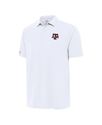 Antigua Men's White Texas A&M Aggies Era Polo Shirt