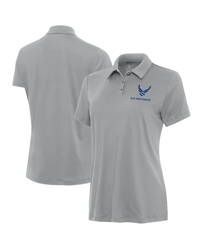 Antigua Women's Gray Air Force Reprocess Polo Shirt