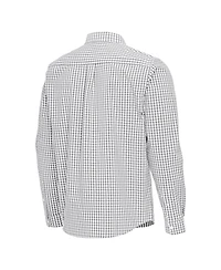 Antigua Men's Gray Kentucky Wildcats Ellis Woven Tri-Blend Long sleeves Button-Down Shirt