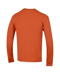Champion Men's Orange Virginia Cavaliers Arch Over Logo 2-Hit Long sleeves T-Shirt