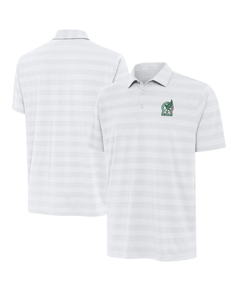 Antigua Men's White Mexico National Team Channel Polo Shirt