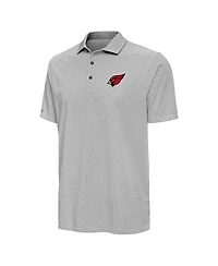 Antigua Men's Black/White Arizona Cardinals Pave Polo Shirt