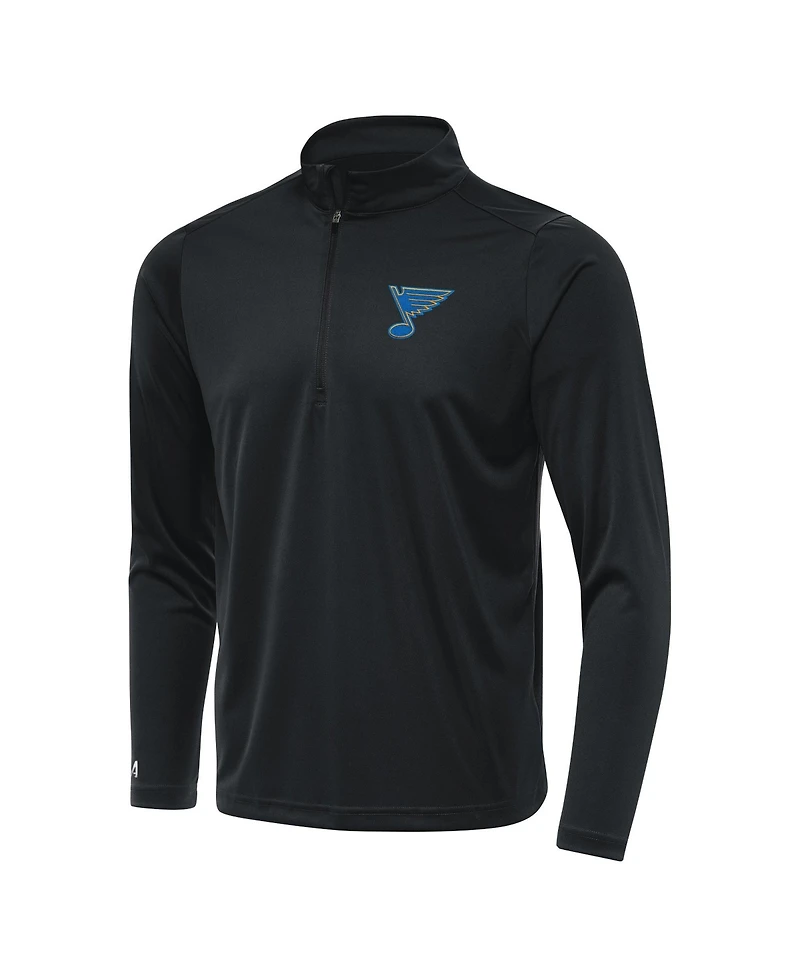 Antigua Men's Gray St. Louis Blues Tribute Lightweight Quarter-Zip Pullover Sweatshirt