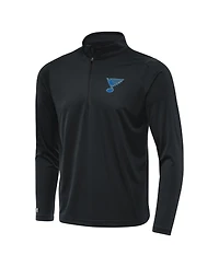 Antigua Men's Gray St. Louis Blues Tribute Lightweight Quarter-Zip Pullover Sweatshirt