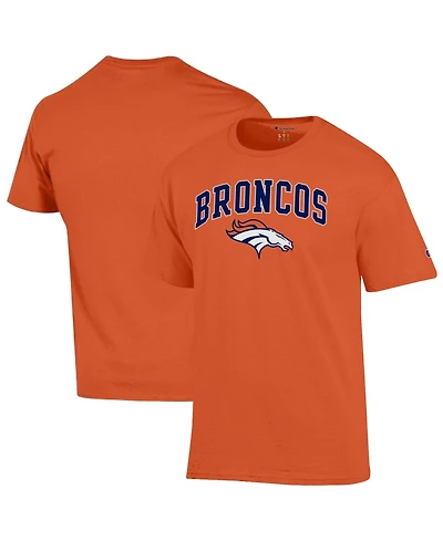 Champion Men's Orange Denver Broncos Arch Over Logo T-Shirt