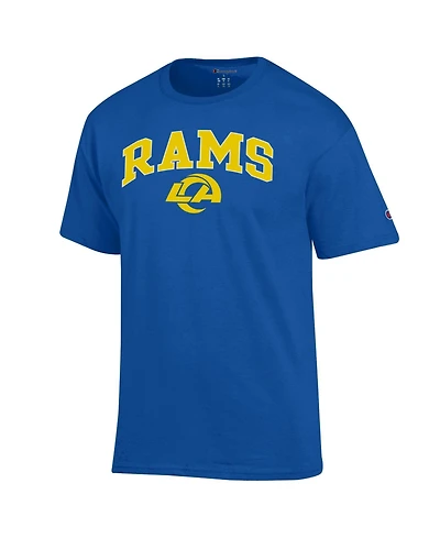 Champion Men's Royal Los Angeles Rams Arch Over Logo T-Shirt