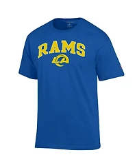 Champion Men's Royal Los Angeles Rams Arch Over Logo T-Shirt