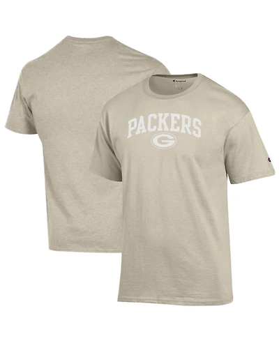 Champion Men's Oatmeal Green Bay Packers Jersey T-Shirt