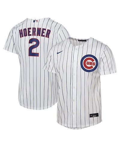Nike Men's Nico Hoerner White Chicago Cubs Home Replica Jersey