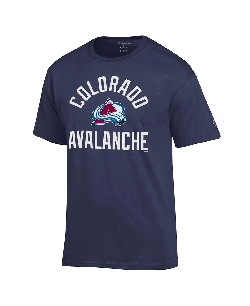 Champion Men's Navy Colorado Avalanche Primary Logo Jersey T-Shirt