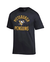 Champion Men's Black Pittsburgh Penguins Primary Logo Jersey T-Shirt