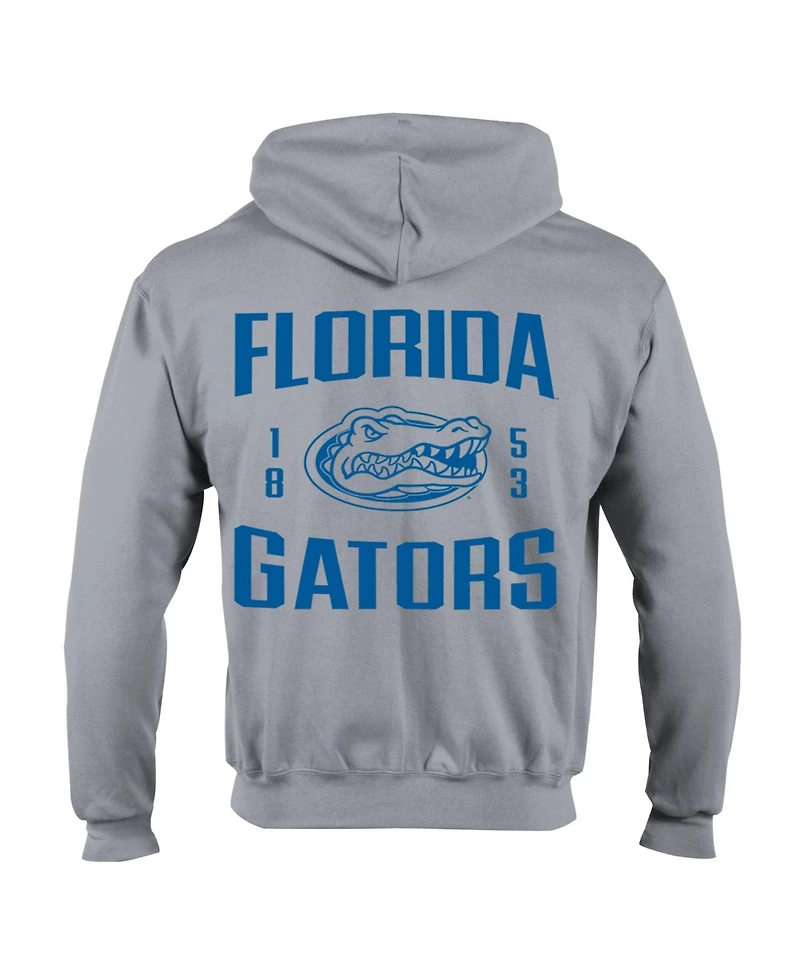 Champion Men's Heather Gray Florida Gators Varsity Power Blend Full-Zip Fleece Hoodie