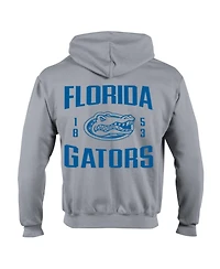 Champion Men's Heather Gray Florida Gators Varsity Power Blend Full-Zip Fleece Hoodie
