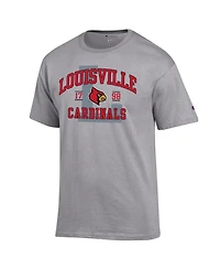 Champion Men's Heather Gray Louisville Cardinals Varsity T-Shirt