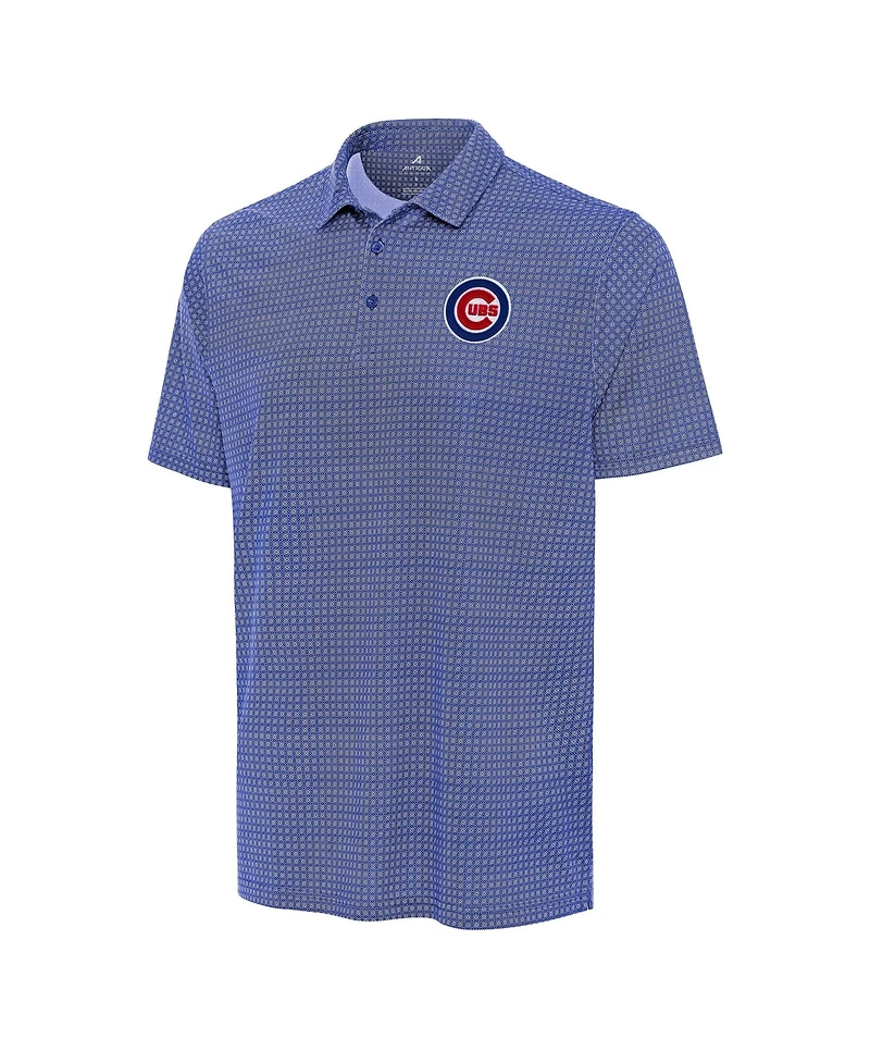 Antigua Men's Royal Chicago Cubs Mosaic Polo Shirt