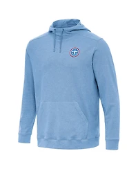 Antigua Men's Heather Powder Blue Tennessee Titans Cloud Hoodie