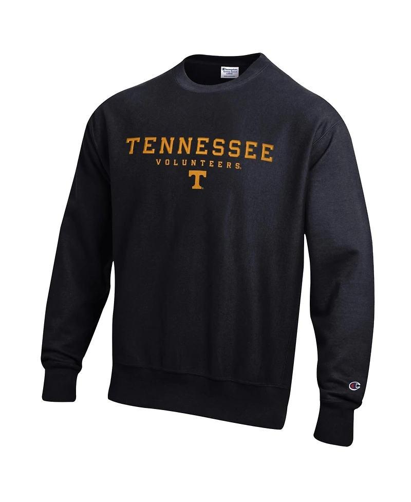 Champion Men's Black Tennessee Volunteers Relentless Reverse Weave Sweatshirt
