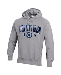 Champion Men's Heather Gray Notre Dame Fighting Irish Established Reverse Weave Hoodie
