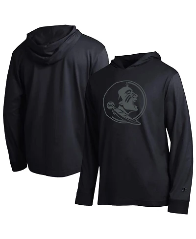 Champion Men's Black Florida State Seminoles Tonal All-Star Long sleeves Hooded T-Shirt
