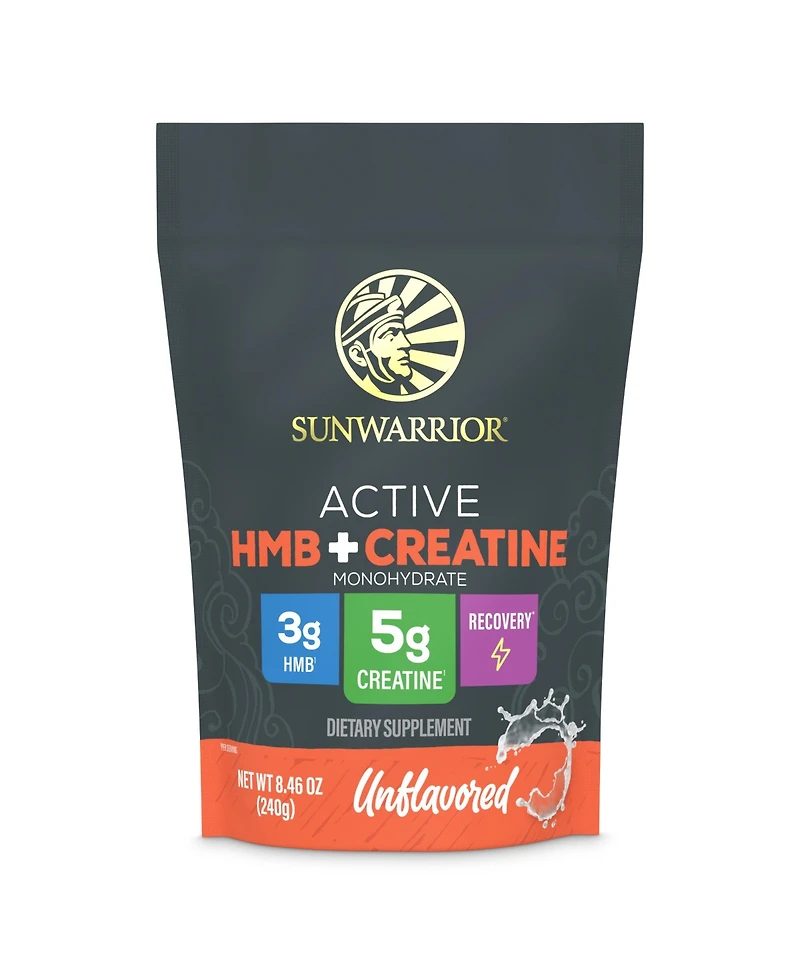 Sunwarrior Active Hmb Plus Creatine Powder, Unflavored, 240 Gram, 30 Servings