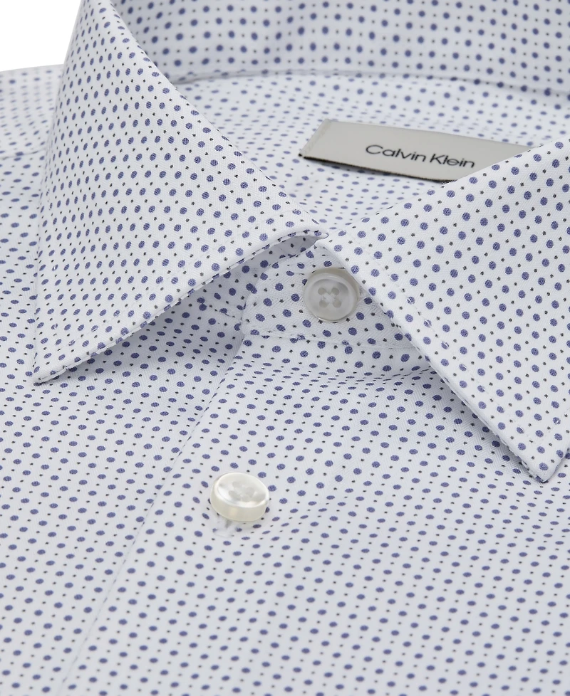 Calvin Klein Men's Cotton Stretch Slim-Fit Dress Shirt