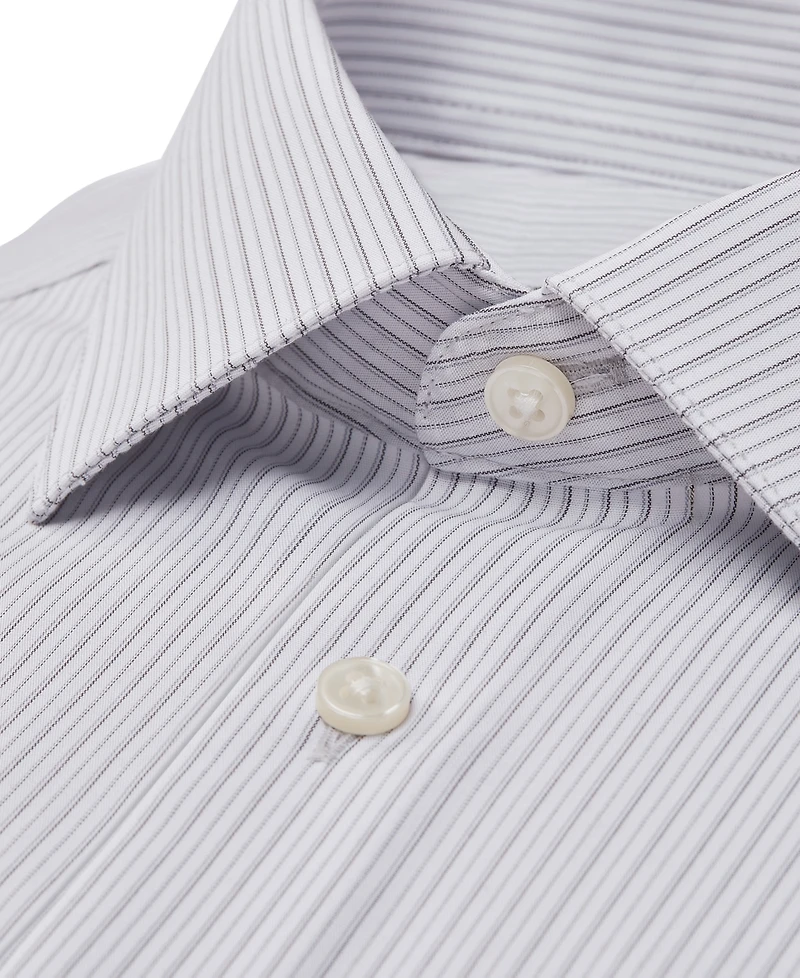 Calvin Klein Men's Performance Wrinkle-Free Round Cuff Dress Shirt
