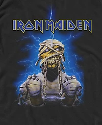 Fifth Sun Men's Iron Maiden Mummy Eddie Lightning Graphic Tank Top
