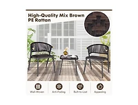 Boyel Living Patio Rattan Furniture Set for Backyard Poolside