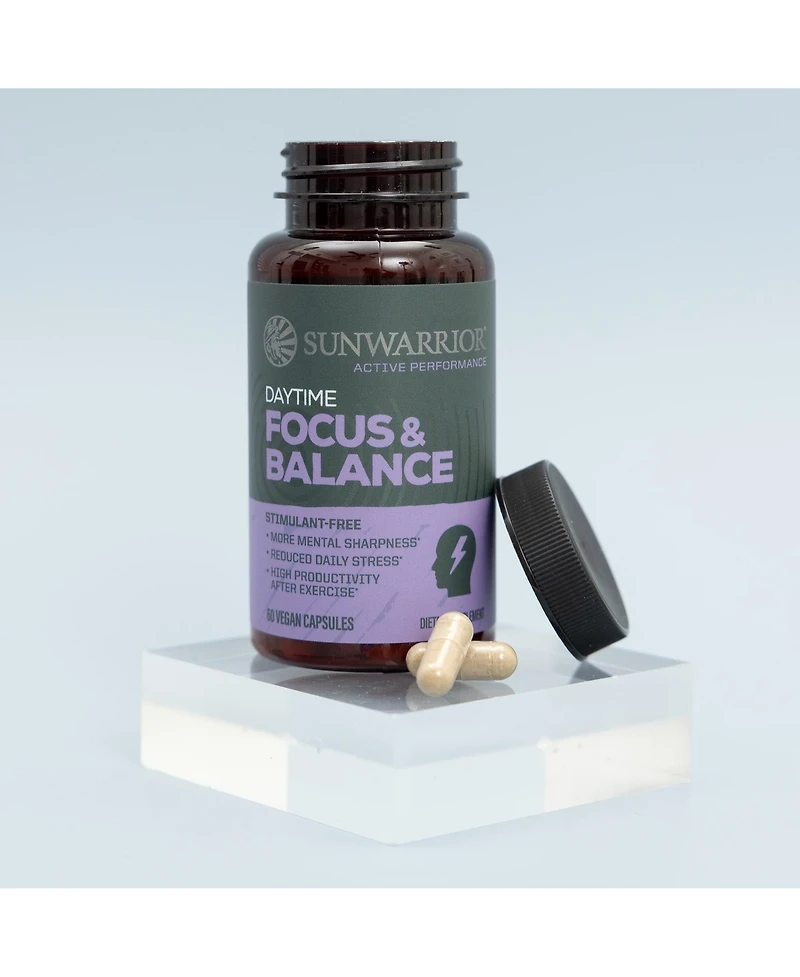 Sunwarrior Active Focus and Balance Capsules, 60 Capsules
