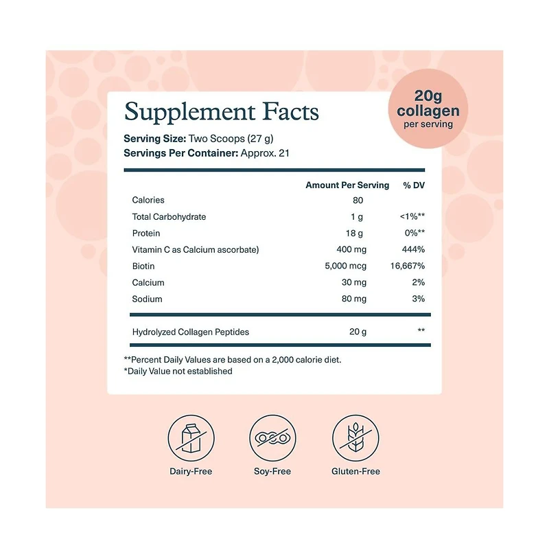 Youtheory Collagen Powder Premium Collagen Supplement with Vitamin C and Biotin Healthy Hair, Skin, Nails and Joints Unflavored 20 Ounce