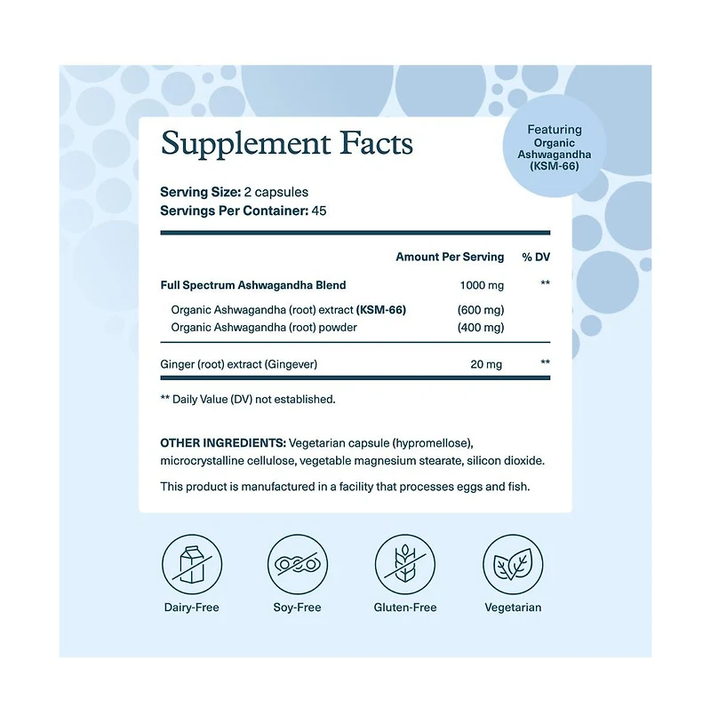 Youtheory Ashwagandha 1,000 Milligram Stress and Cortisol Support Supplement 90 Vegetarian Capsules