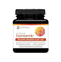 Youtheory Total Body Turmeric, Vegetarian Capsules, 60 Count, Supports Healthy Inflamation Response and Cognition