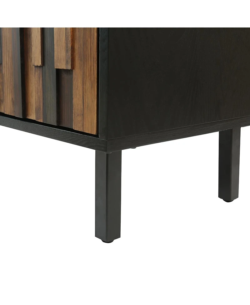 Streamdale Furniture Streamdale 47.24" Sideboard With Straight Wood Pattern