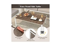 Boyel Living Patio Loveseat Sofa with Coffee Table Set with Thick Cushions