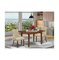 East West Furniture Mahogany Dining Room Set