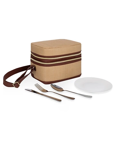 Picnic Time Margot Insulated 5-Piece Lunch Tote Bag with Utensil Set