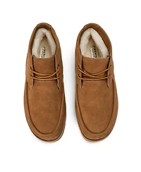 Dearfoams Men's Craft Stitch Chukka Boot Water Repellent Slippers