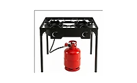 Mountaintop 2 Burner Propane Stove 160000 Btu Adjustable Regulator And Hose Camping Bbq Outdoor Cooking Equipment