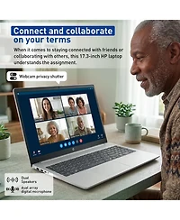 Hp Essential 17.3 inch Fhd Laptop, Amd Ryzen 5 7430U, Amd Radeon Graphics, 16GB Ram, 1TB Ssd, Wi-Fi 6, Win11 Home