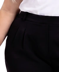 Ny Collection Plus High-Rise Wide-Leg Pull-On Pants