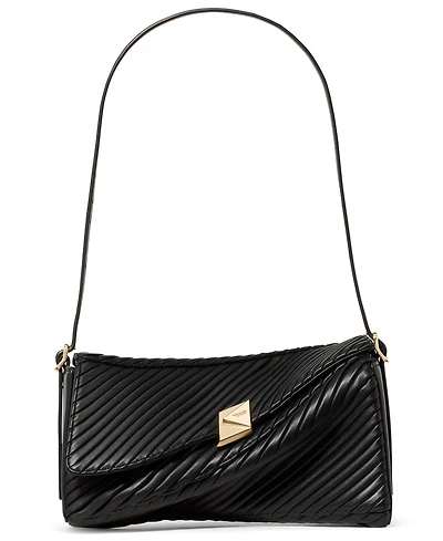 kate spade new york Deco Pleated Twisted Flap Small Shoulder Handbag