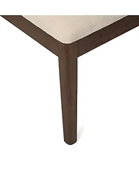 Streamdale Furniture Set of 2 Upholstered Rubber Wood Dining Chairs