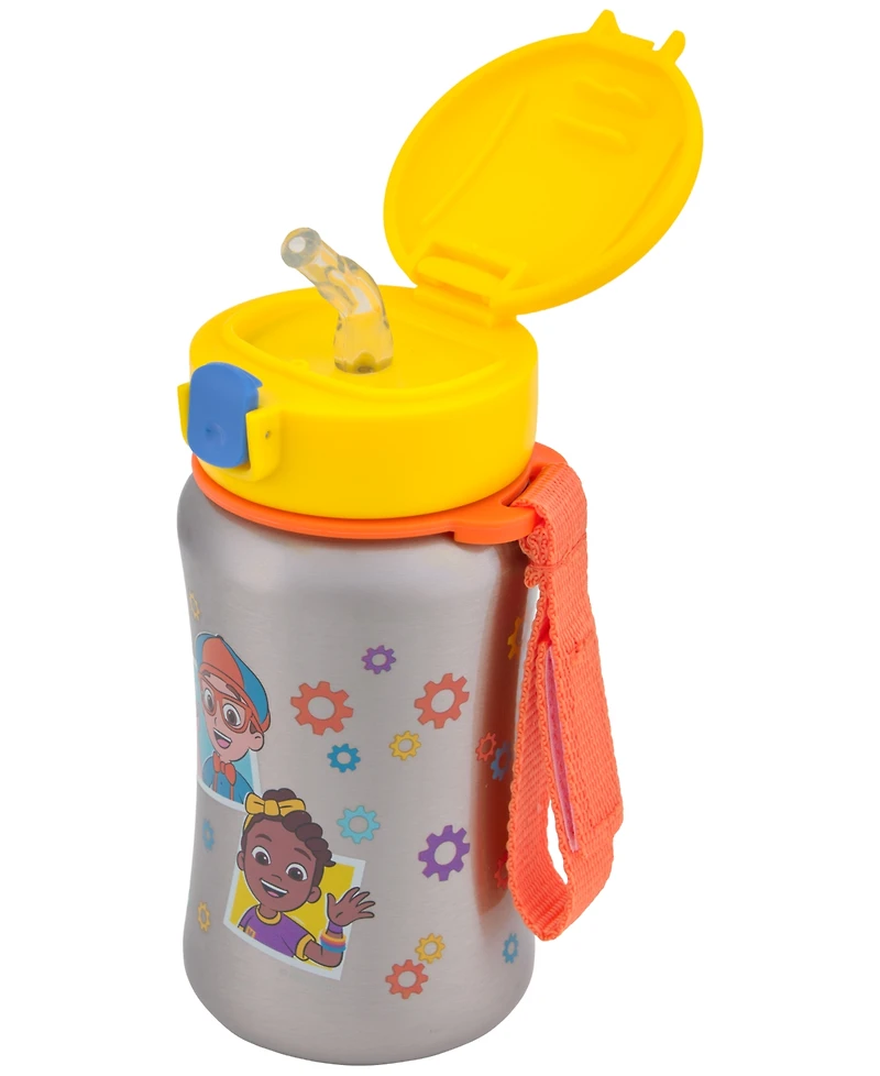 Skip Hop Kids' Blippi & Meekah Stainless Steel Straw Bottle