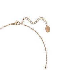 Swarovski Rose Gold-Tone Plated Black Crystals Necklace