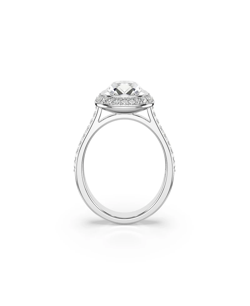 Swarovski Sterling Silver-Plated White Crystals Ring